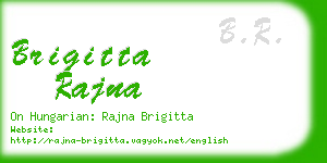brigitta rajna business card